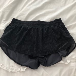 Lululemon Leopard Print shorts *good condition*
